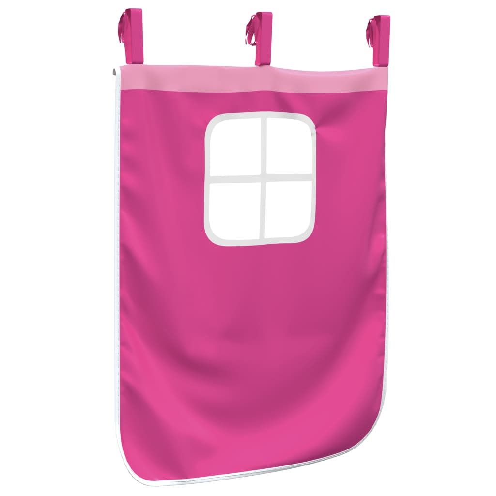 vidaXL Curtains for Loft Bed Pink Polyester