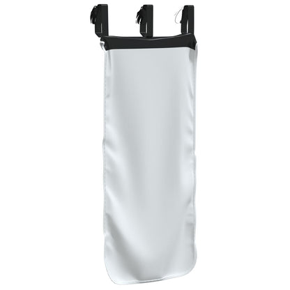 vidaXL Curtains for Loft Bed with Tunnel White and Black Polyester