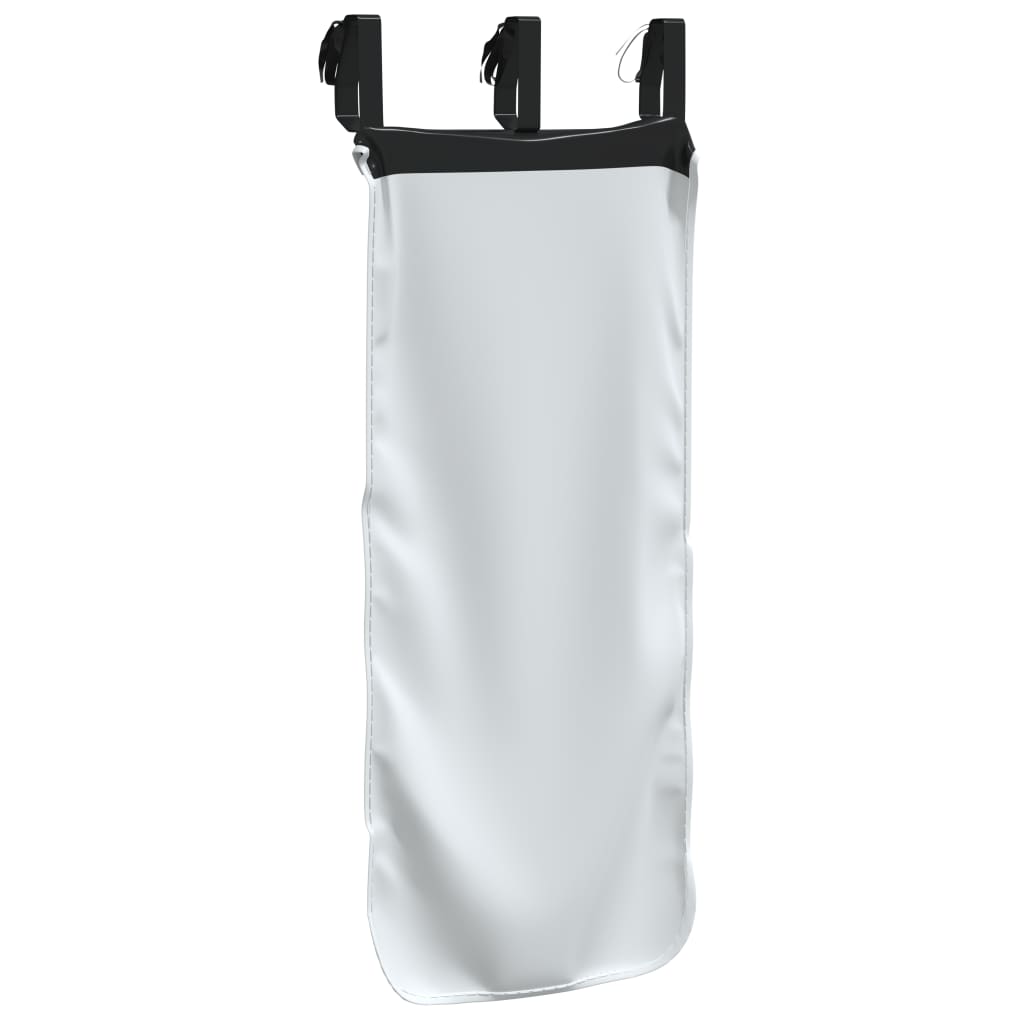 vidaXL Curtains for Loft Bed with Tunnel White and Black Polyester
