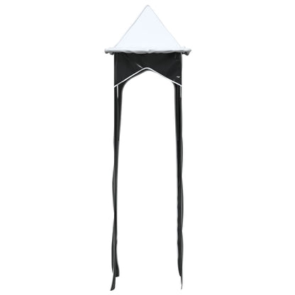 vidaXL Curtains for Loft Bed with Tunnel and Tower White and Black