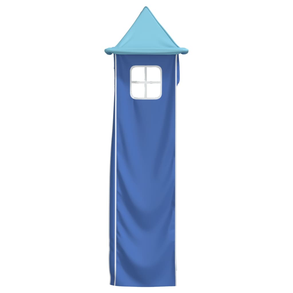 vidaXL Curtains for Loft Bed with Tunnel and Tower Blue