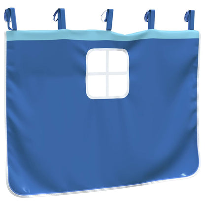 vidaXL Curtains for Loft Bed with Tunnel and Tower Blue