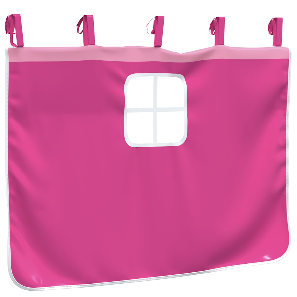 vidaXL Curtains for Loft Bed with Tunnel and Tower Pink