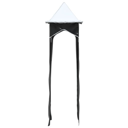 vidaXL Curtains for Loft Bed with Tower White and Black Polyester