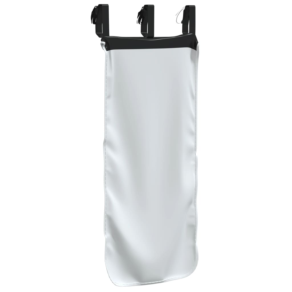 vidaXL Curtains for Loft Bed with Tower White and Black Polyester