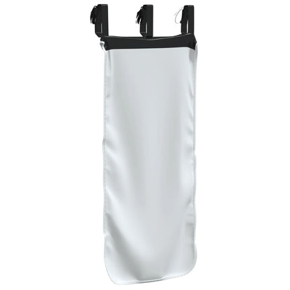 vidaXL Curtains for Loft Bed with Tower White and Black Polyester
