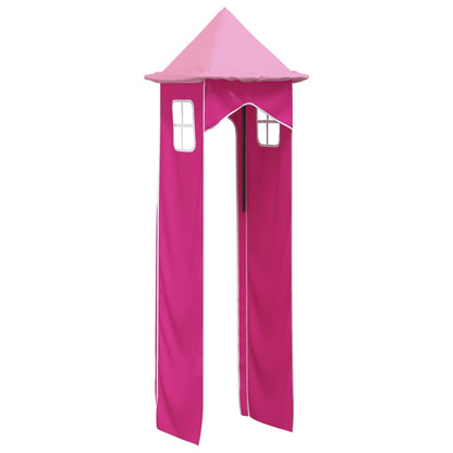 vidaXL Curtains for Loft Bed with Tower Pink Polyester