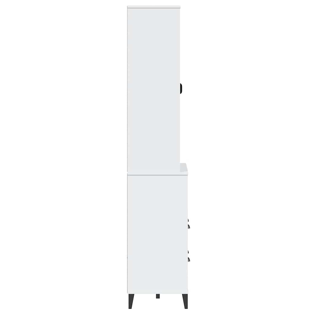 vidaXL Highboard VIKEN White 80x40x200 cm Solid Wood Pine