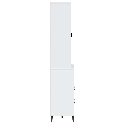 vidaXL Highboard VIKEN White 80x40x200 cm Solid Wood Pine