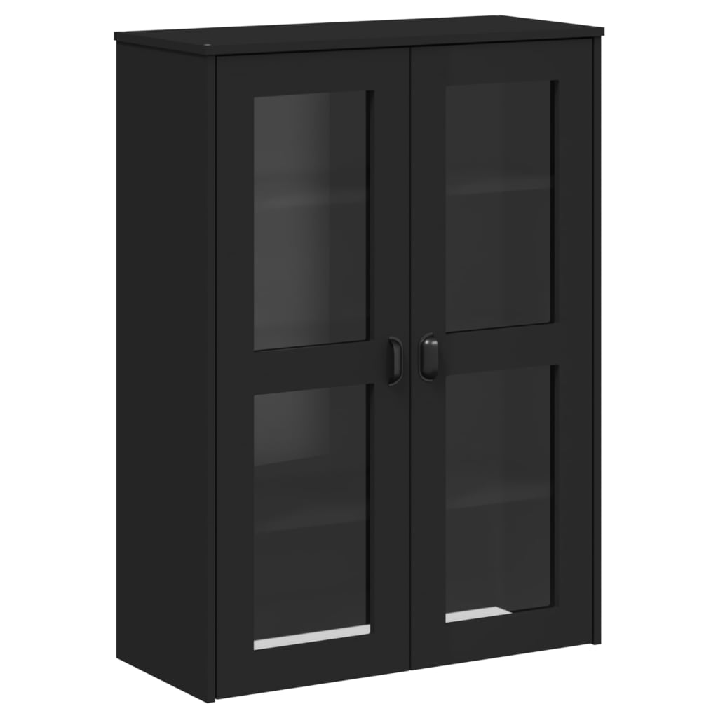 vidaXL Highboard VIKEN Black 80x40x190 cm Solid Wood Pine