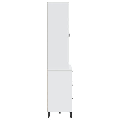 vidaXL Highboard VIKEN White 80x40x190 cm Solid Wood Pine