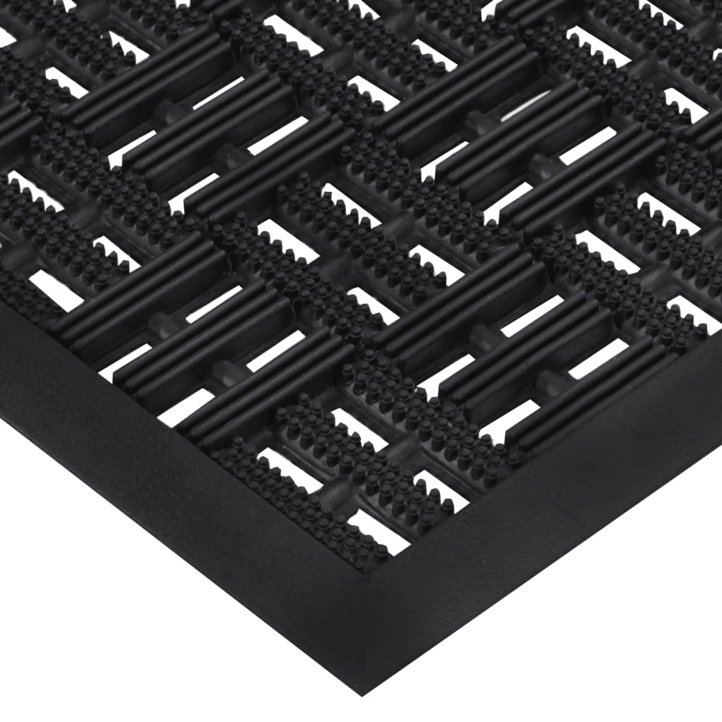 vidaXL Door Mat Rectangular 45x75 cm Rubber