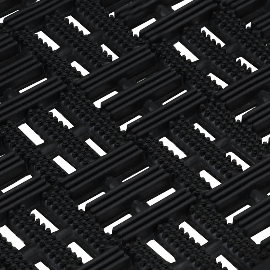 vidaXL Door Mat Rectangular 45x75 cm Rubber