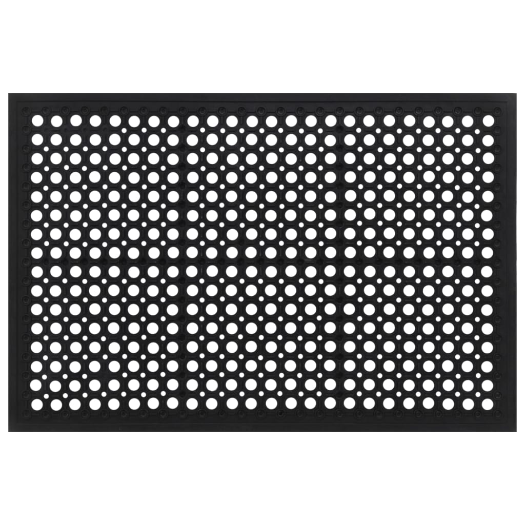 vidaXL Door Mat Rectangular 60x90 cm Rubber