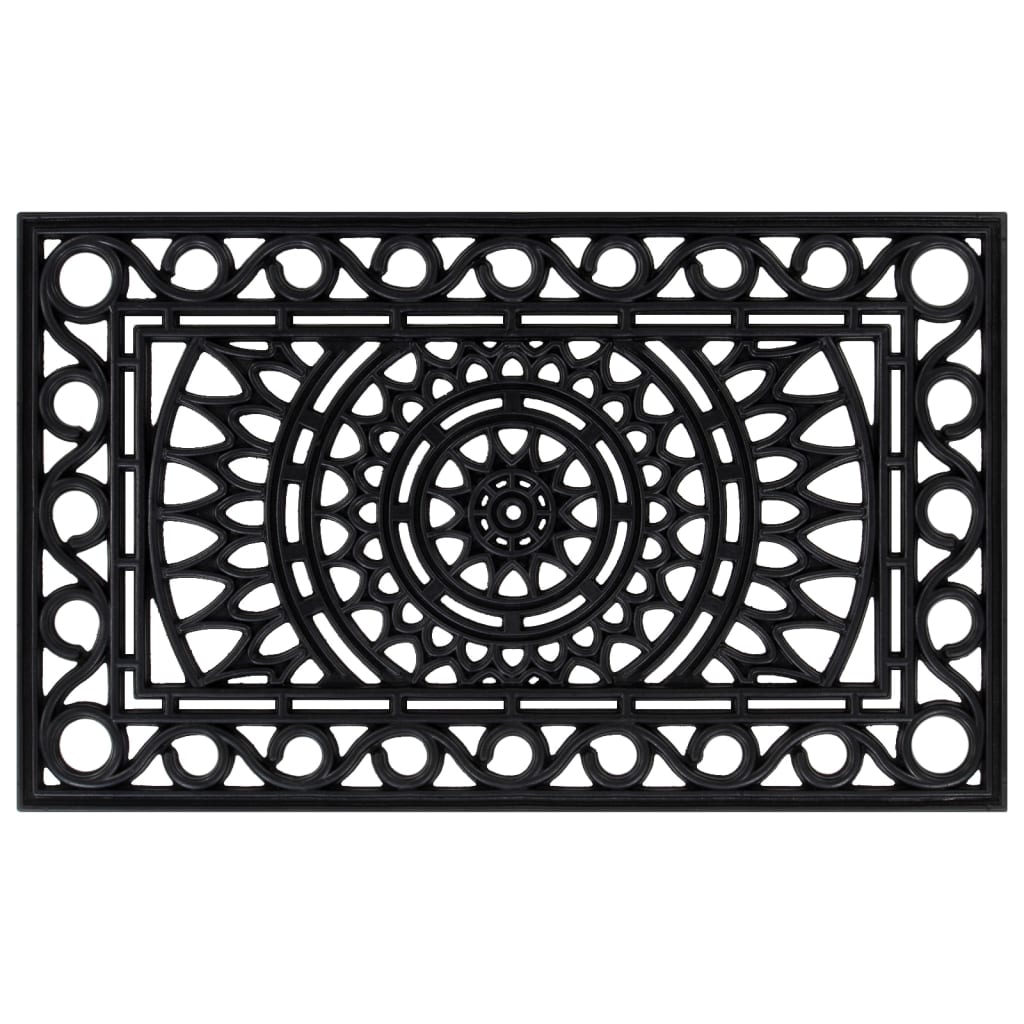 vidaXL Door Mat Rectangular 45x75 cm Rubber