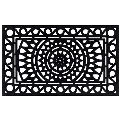vidaXL Door Mat Rectangular 45x75 cm Rubber