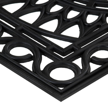vidaXL Door Mat Rectangular 45x75 cm Rubber