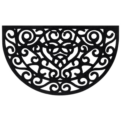 vidaXL Door Mat Half Round 45x75 cm Rubber