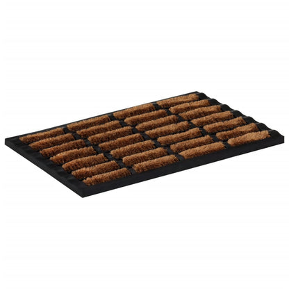 vidaXL Door Mat Rectangular 40x60 cm Rubber and Coir