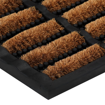 vidaXL Door Mat Rectangular 40x60 cm Rubber and Coir