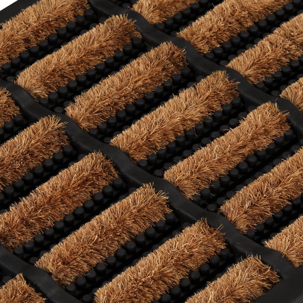 vidaXL Door Mat Rectangular 40x60 cm Rubber and Coir