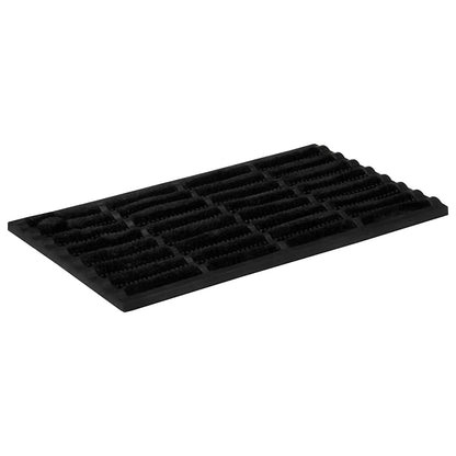 vidaXL Door Mat Rectangular 45x75 cm Rubber and Coir