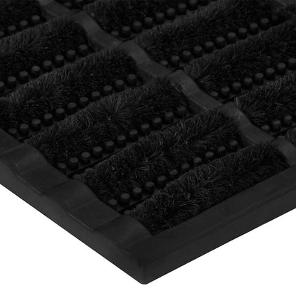 vidaXL Door Mat Rectangular 45x75 cm Rubber and Coir
