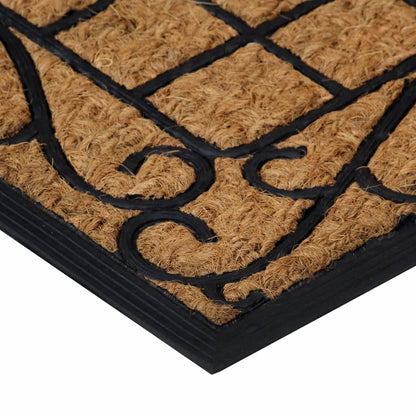 vidaXL Door Mat Rectangular 45x75 cm Rubber and Coir