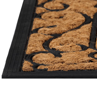 vidaXL Door Mat Rectangular 45x75 cm Rubber and Coir