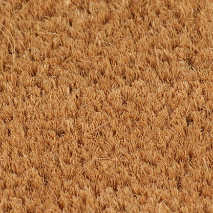 vidaXL Door Mat Natural Half Round 40x60 cm Tufted Coir