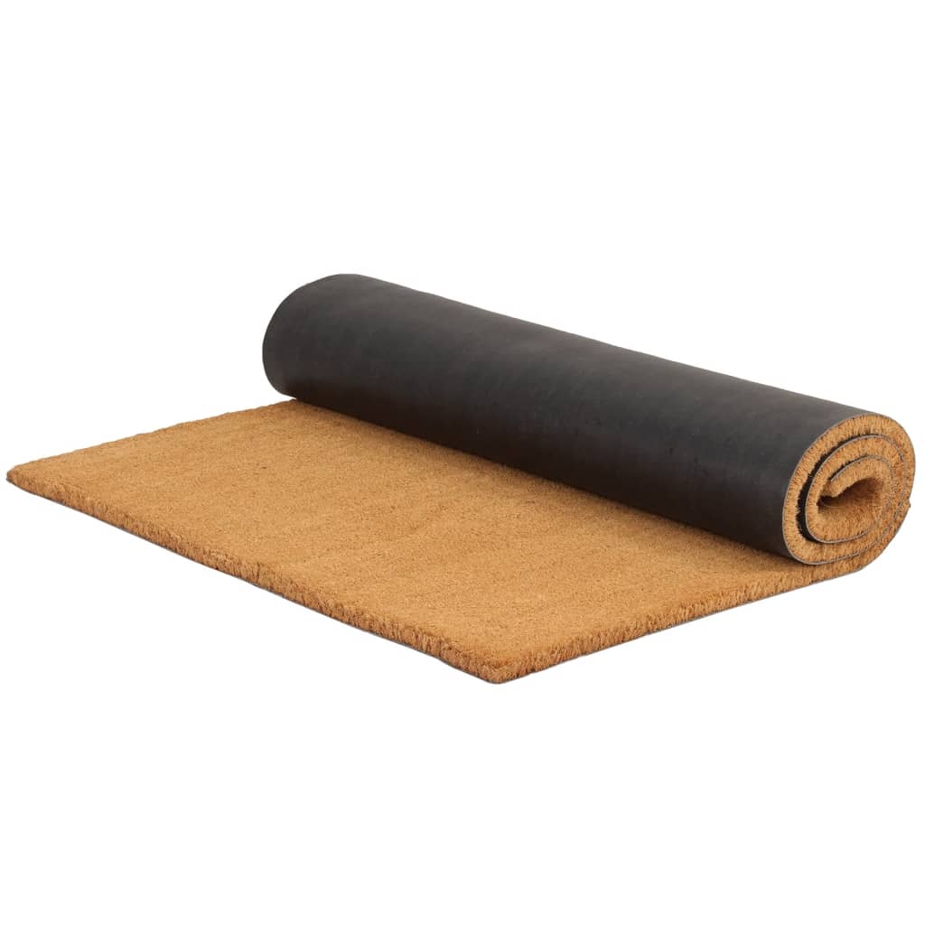 vidaXL Door Mat Natural 80x100 cm Tufted Coir