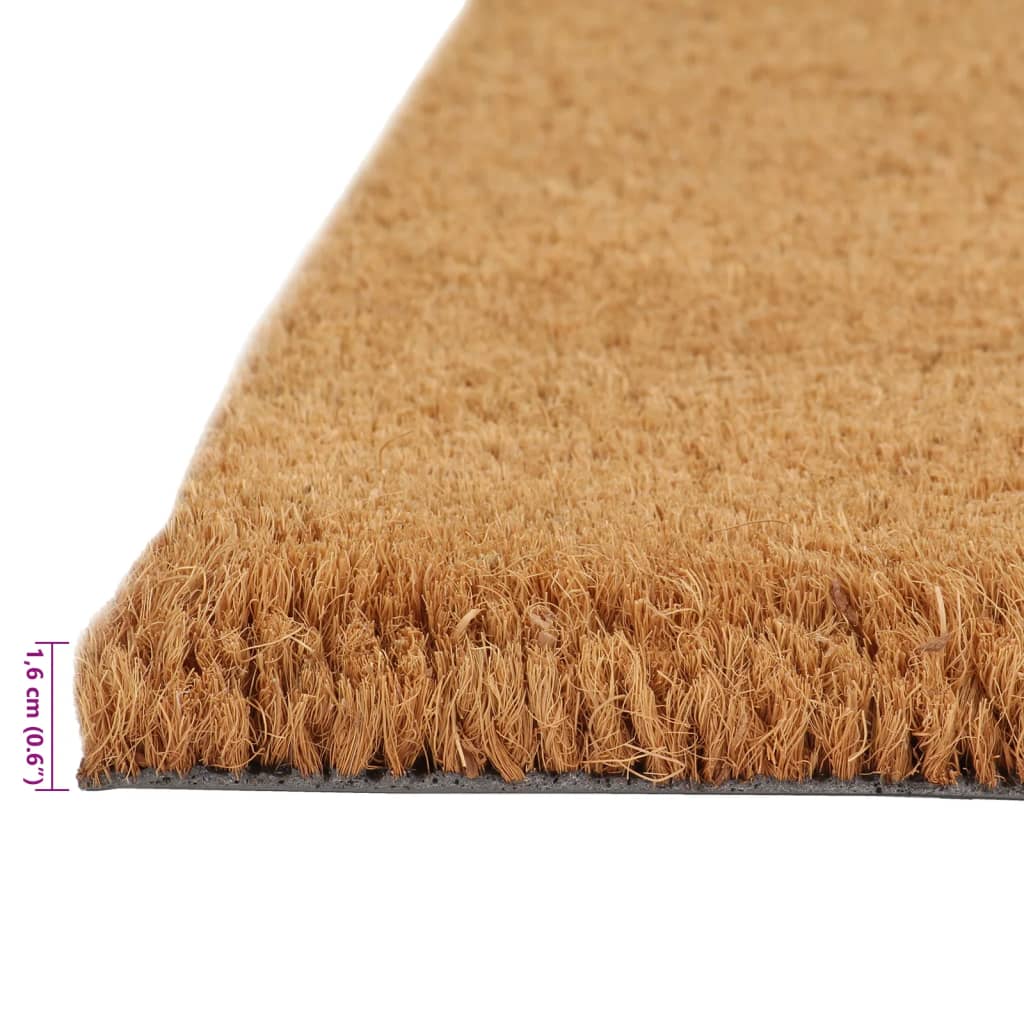 vidaXL Door Mat Natural 80x100 cm Tufted Coir