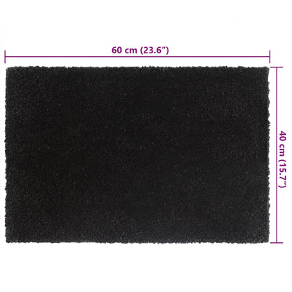 vidaXL Door Mats 5 pcs Black 40x60 cm Tufted Coir