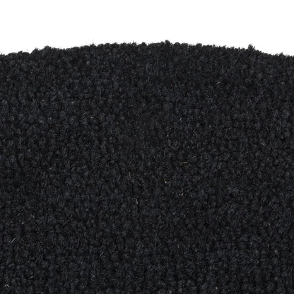 vidaXL Door Mat | Black | Coir | Small | Non-slip | Door Mat | Farmhouse