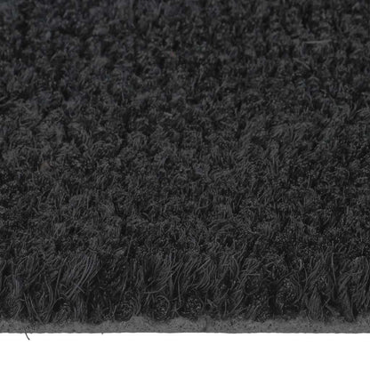 vidaXL Door Mat Black Half Round 40x60 cm Tufted Coir