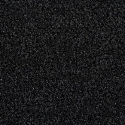 vidaXL Door Mat | Black | Coir | Small | Non-slip | Door Mat | Farmhouse