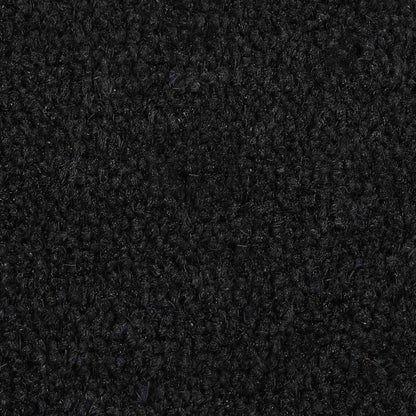 vidaXL Door Mat Black Half Round 40x60 cm Tufted Coir
