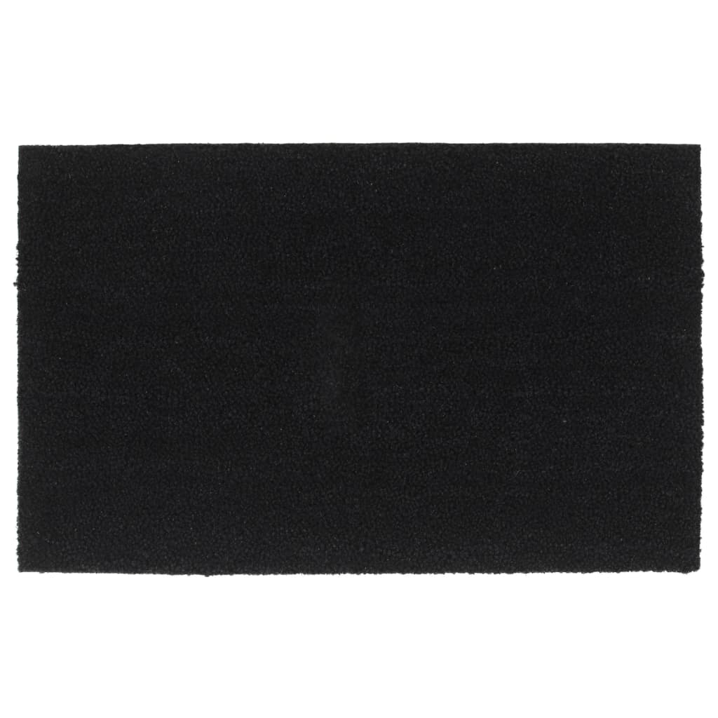 vidaXL Door Mat Black 50x80 cm Tufted Coir