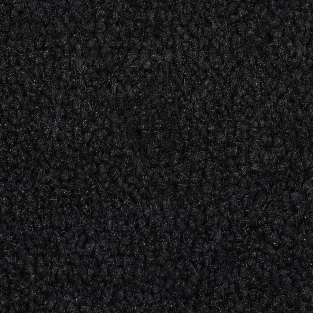 vidaXL Door Mat Black 50x80 cm Tufted Coir