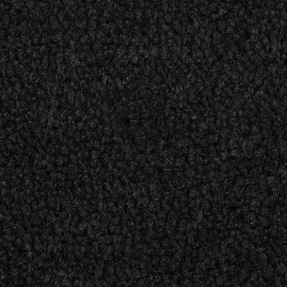 vidaXL Door Mat Black 50x80 cm Tufted Coir