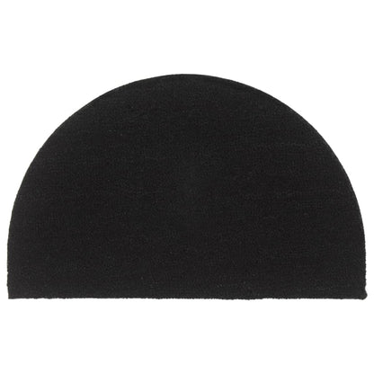 vidaXL Door Mat | Black | Coir | 50x80 cm | Foldable | Door Mat | Crescent