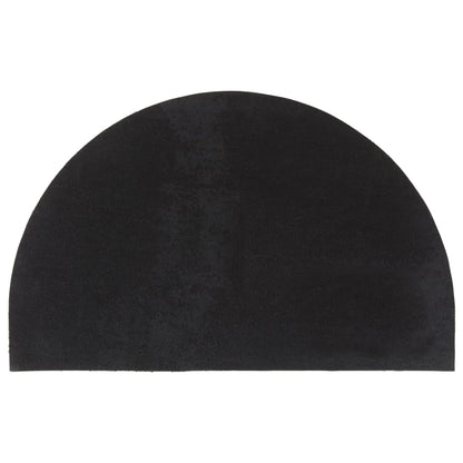 vidaXL Door Mat | Black | Coir | 50x80 cm | Foldable | Door Mat | Crescent