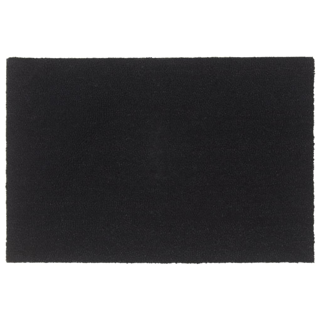 vidaXL Door Mat Black 60x90 cm Tufted Coir