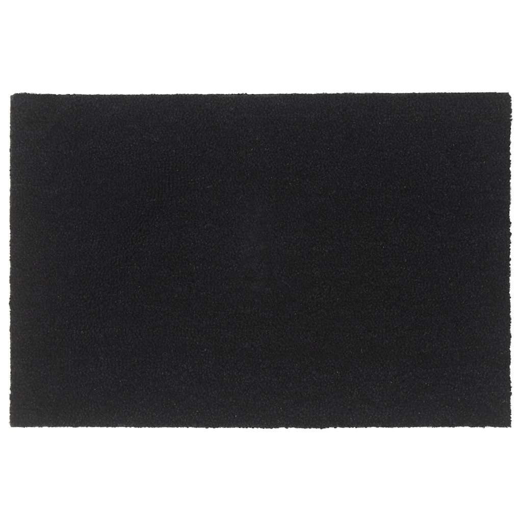 vidaXL Door Mat Black 60x90 cm Tufted Coir