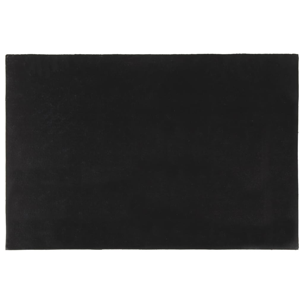 vidaXL Door Mat Black 60x90 cm Tufted Coir