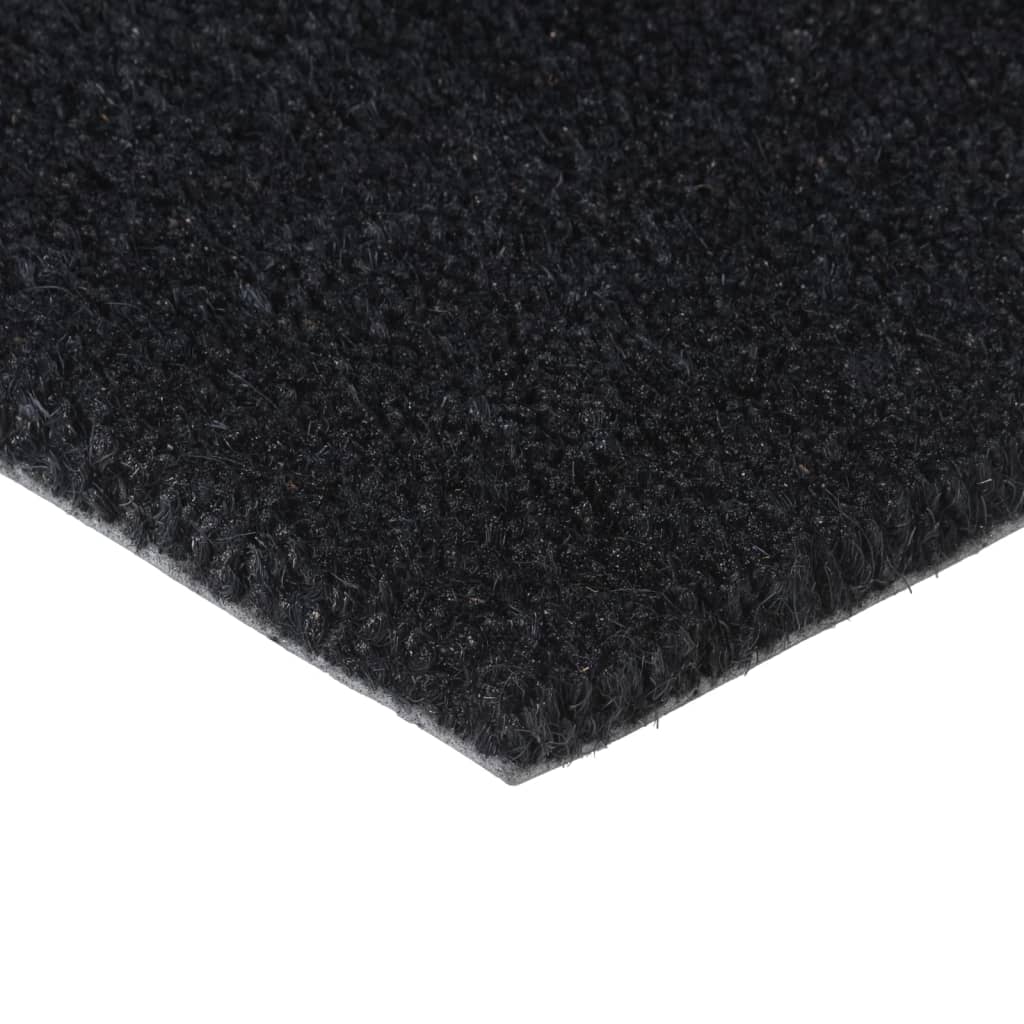 vidaXL Door Mat Black 60x90 cm Tufted Coir