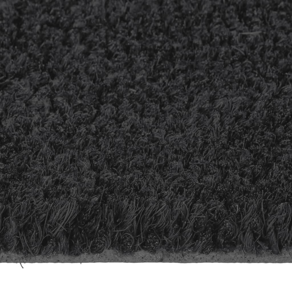 vidaXL Door Mat Black 60x90 cm Tufted Coir