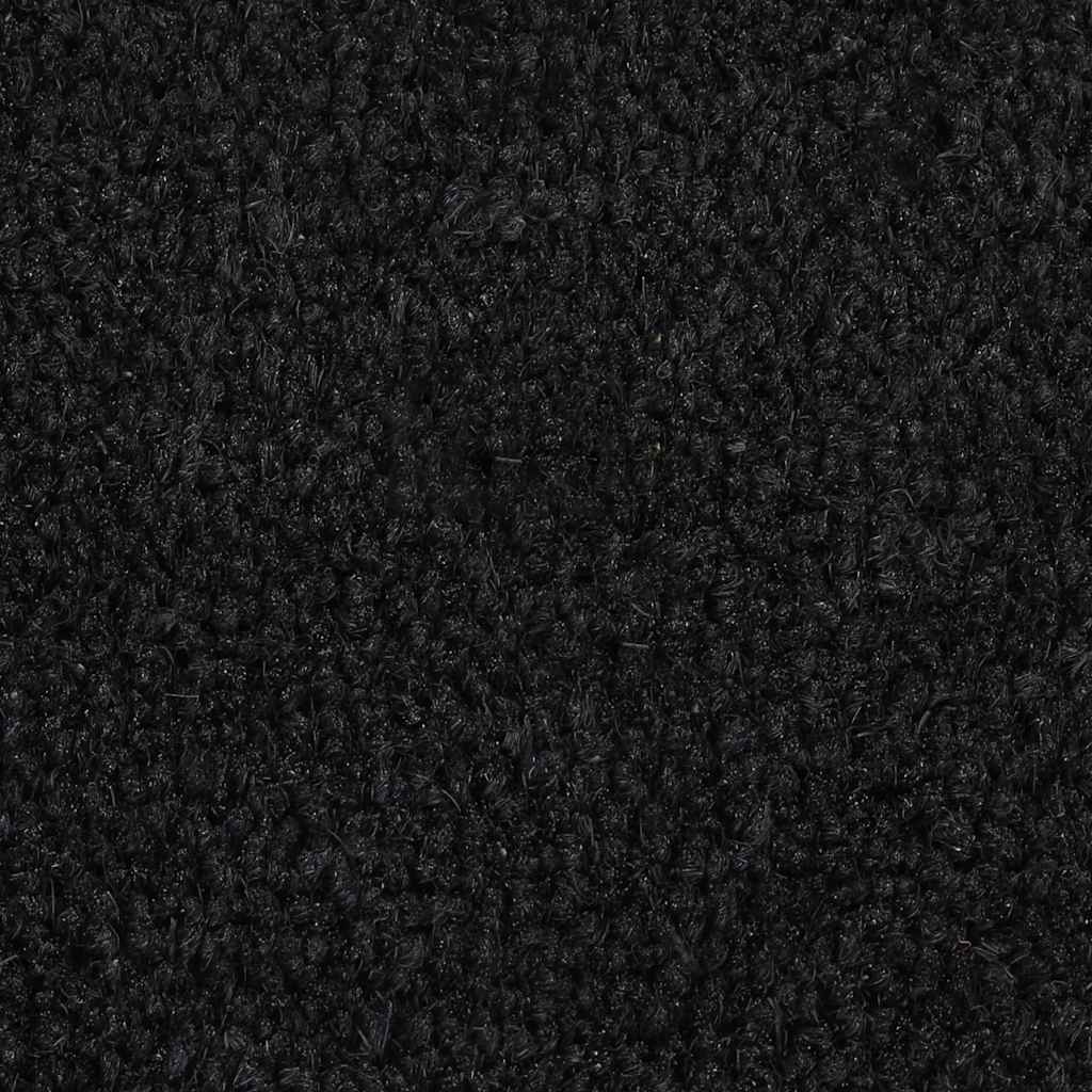vidaXL Door Mat Black 60x90 cm Tufted Coir