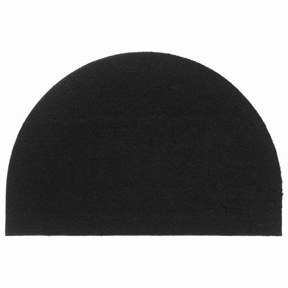 vidaXL Door Mat Black Half Round 60x90 cm Tufted Coir