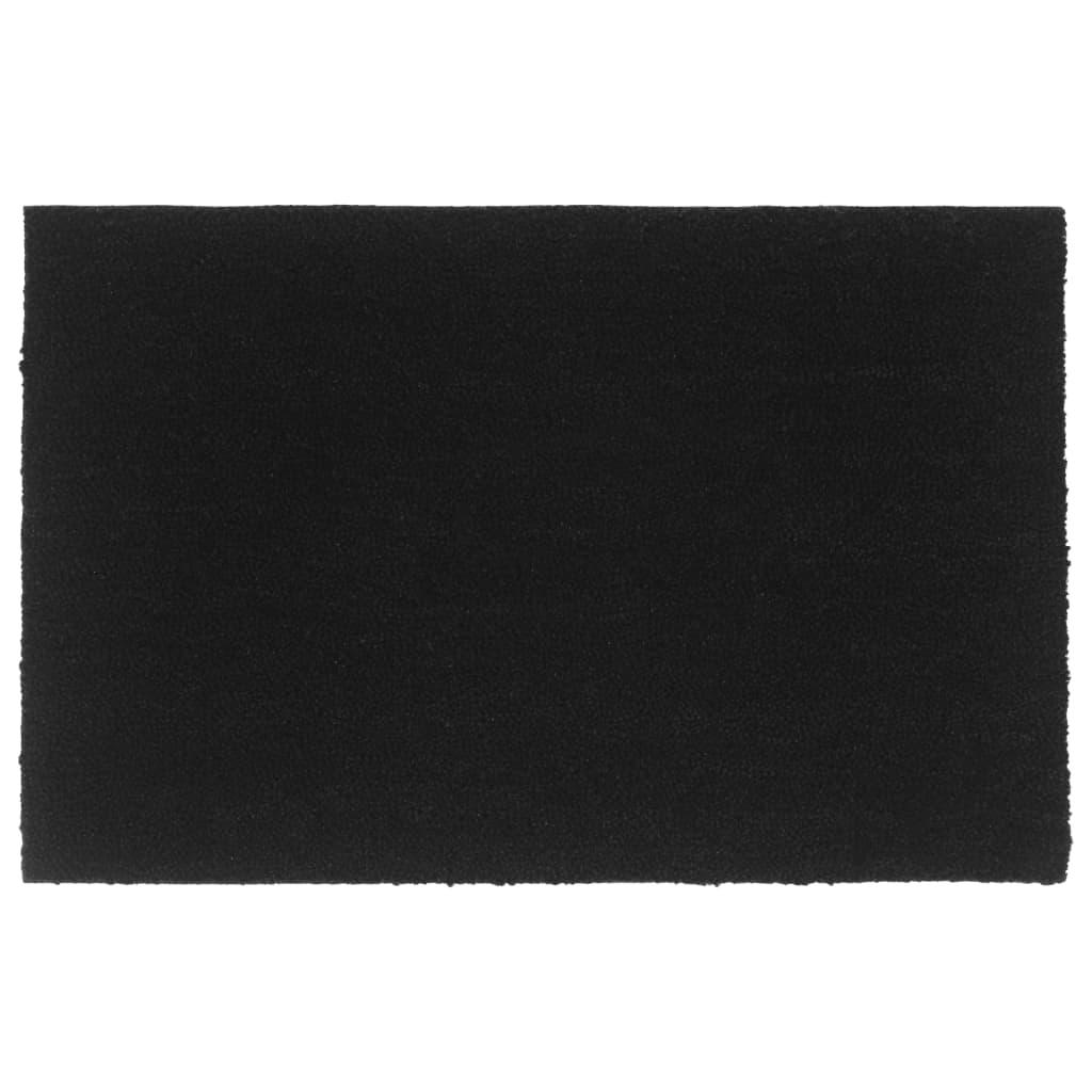 vidaXL Door Mat Black 65x100 cm Tufted Coir